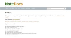 Desktop Screenshot of notedocs.com